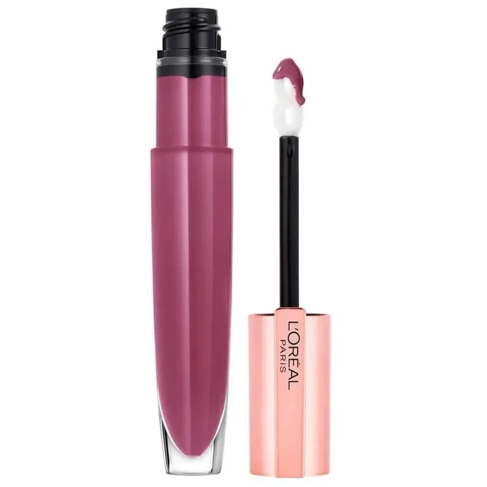 NWT L'Oreal Paris 100 Mademoiselle Mauve Glow Paradise Hydrating Lip Balm Gloss
